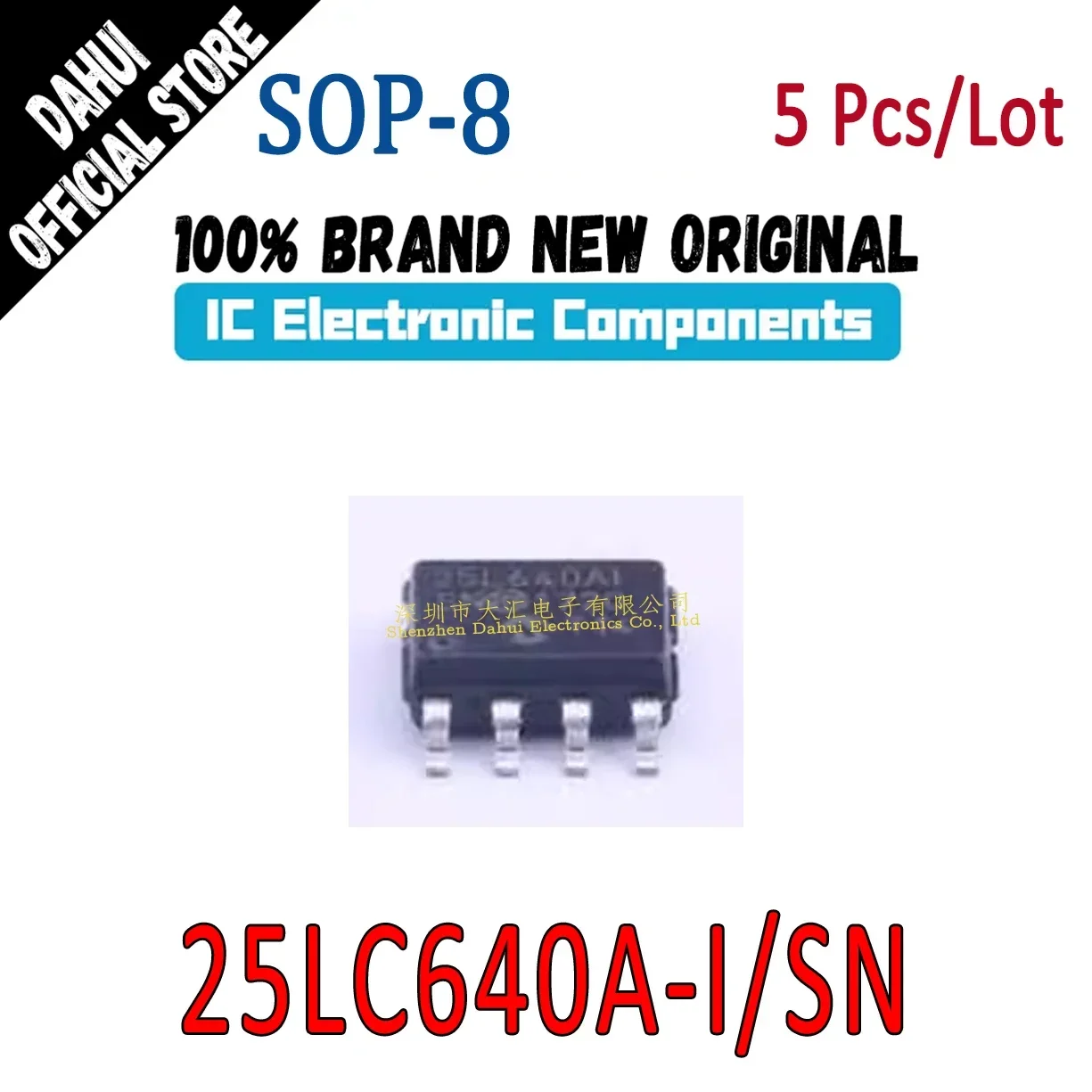 

5Pcs 25LC640A-I/SN 25LC640AI SOP-8 EEPROM memory chip IC Brand New Original In Stock