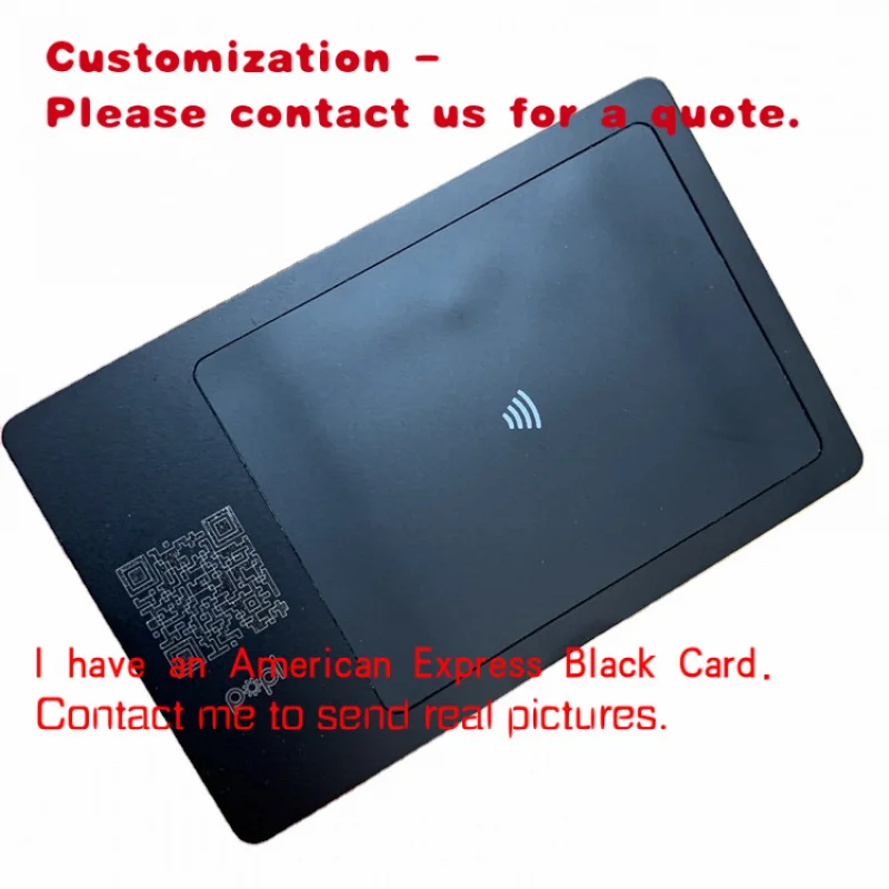 

custom.Customized Metal Cards Luxury Size Vip Member black metal business card