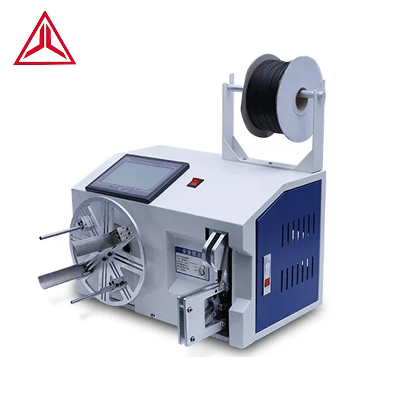 Low price high quality semi automatic cable tying and bundling machine wire twist tie machine cable wire coiling machine