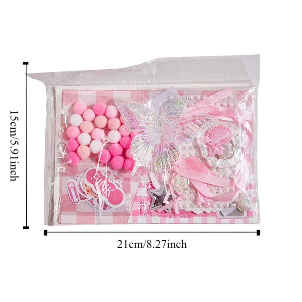 Retro DIY Itabag Insert Material Two-dimensional Paper Stickers Itabag Decor DIY Material Creative Flower Lace Ribbon