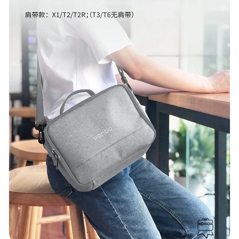 Wanbo حقيبة أجهزة العرض ل موزارت 1/pro/X1/T2/T3/T4/T6 ماكس أجهزة العرض الصغيرة المحمولة واقية حقيبة للتخزين العارض حقيبة السفر