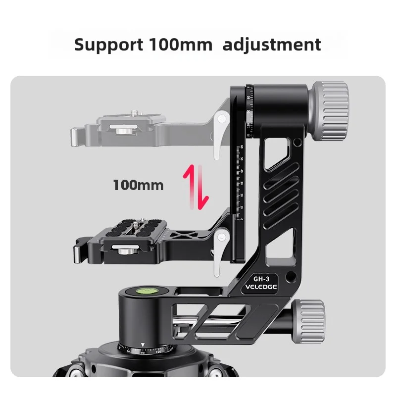 VLOGMAGIC GH-3 Heavy Duty Aluminum Gimbal Head for Wildlife & Bird Photography Sharp Shots - Image 3