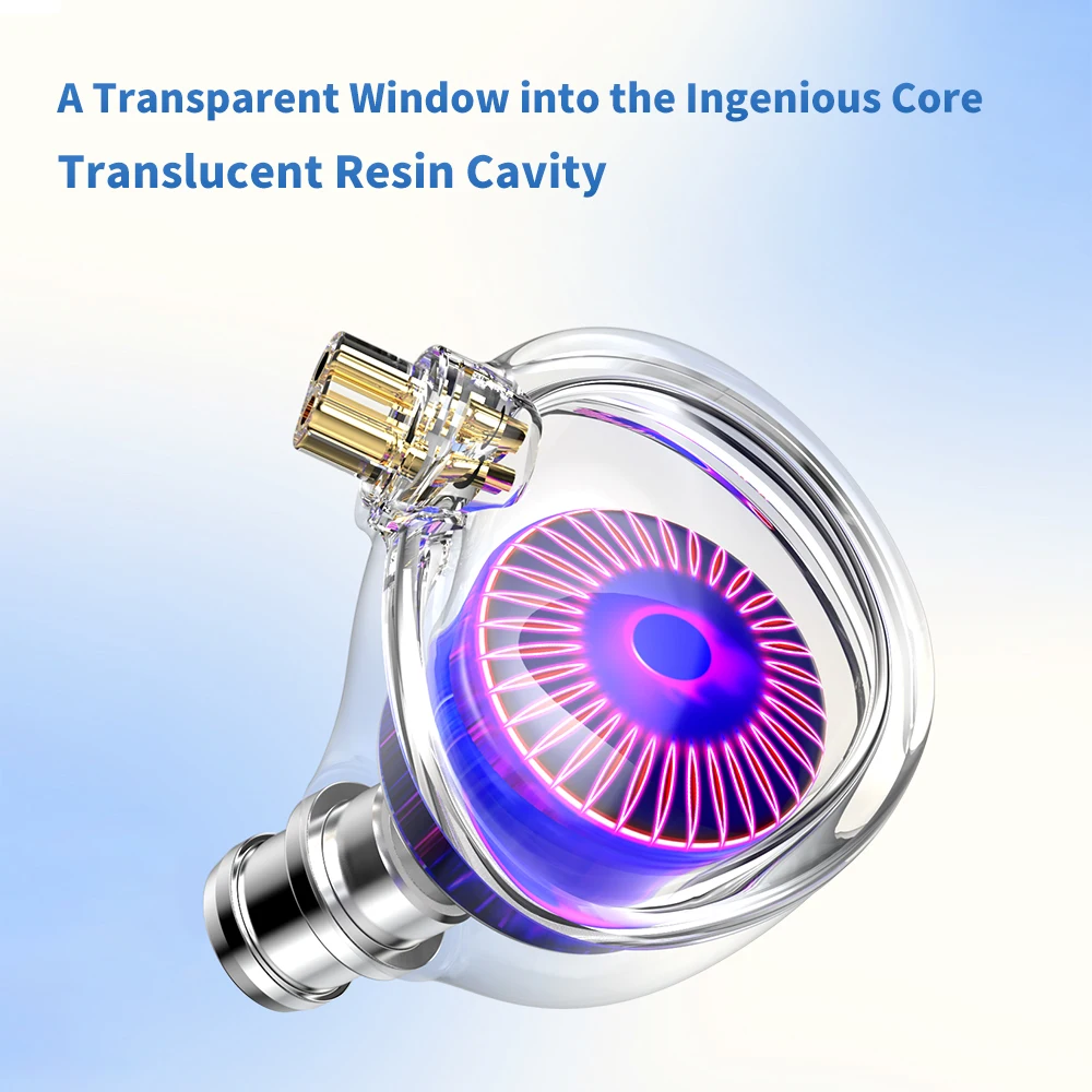 TRN Medusa Headphones High-performance HiFi Earphone DLC Dynamic Drivers IEMs with 2Pins Cable Earbuds For Xiaomi view 6