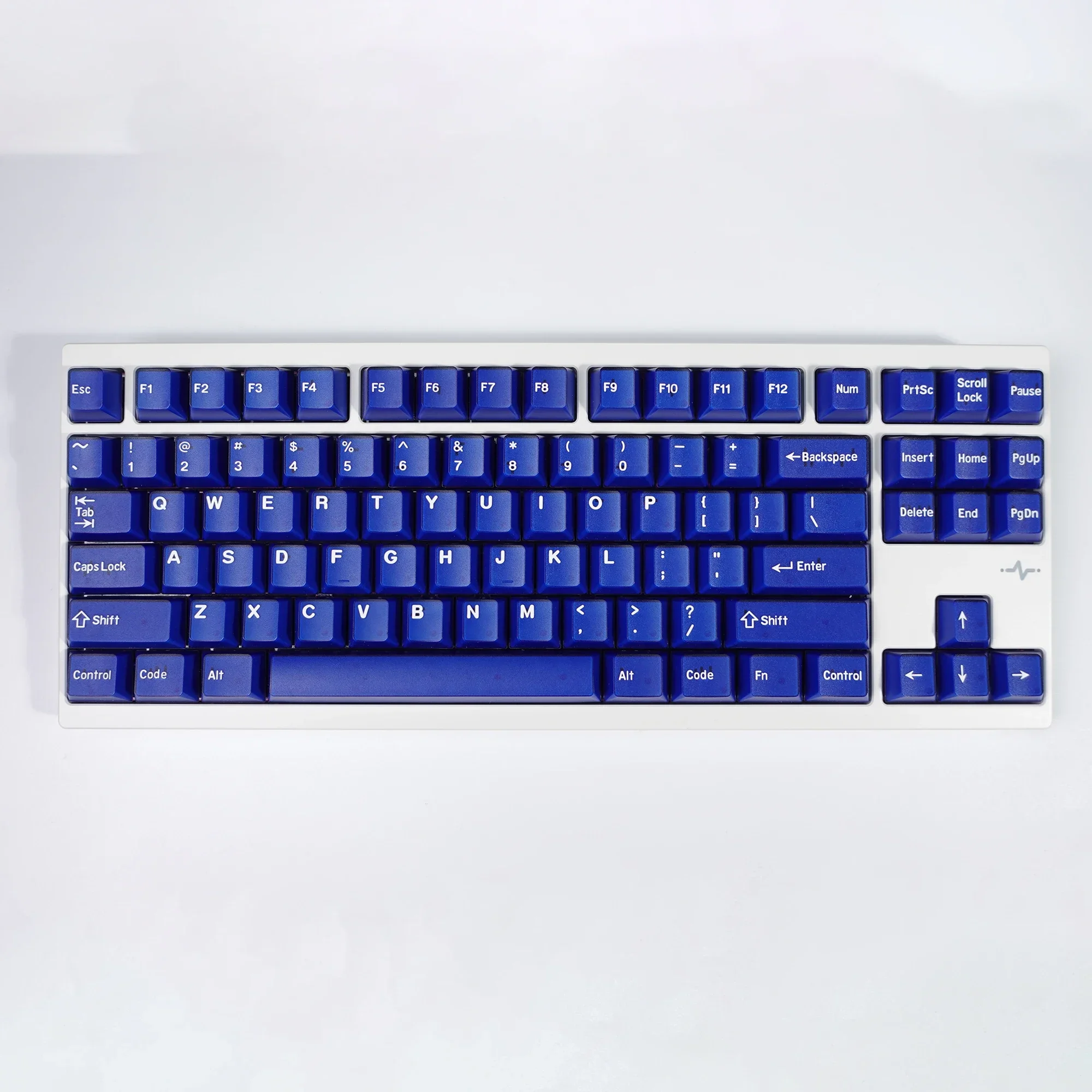 KBDiy 174 Keys PBT Cherry Profile Blue Jade Keycaps for Game Mechanical Keyboard Double Shot DIY for Aula F75 F87 F99 Key Caps