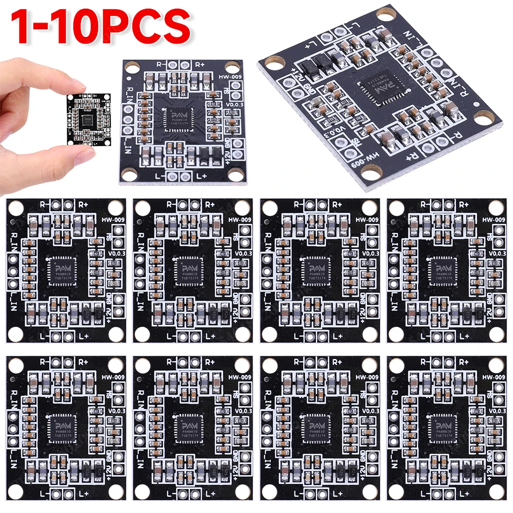 PAM8610 Module Digital 2x15W Audio Power Amplifier Board DC7V15V Class D Dual Channel Stereo Voice Sound Amplifier Modules