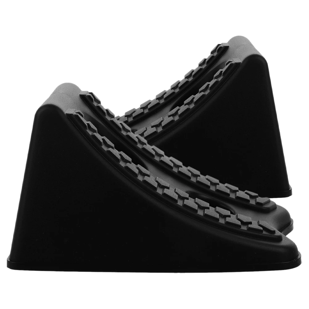 

2pcs Wheel Car Tire Skid Stoppers Heavy Duty Rubber Heavy Duty Wheel Chocks Blocks Off-road Vehicle Accessories Tire Blocks