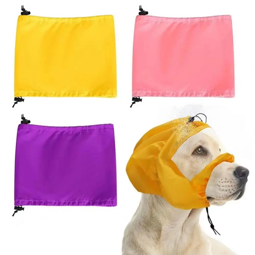 Soft Waterproof Pet Grooming Cap Reusable Adjustable Pet Shower Hat Comfortable Transparent Visor Dog Bath Protector Swimming