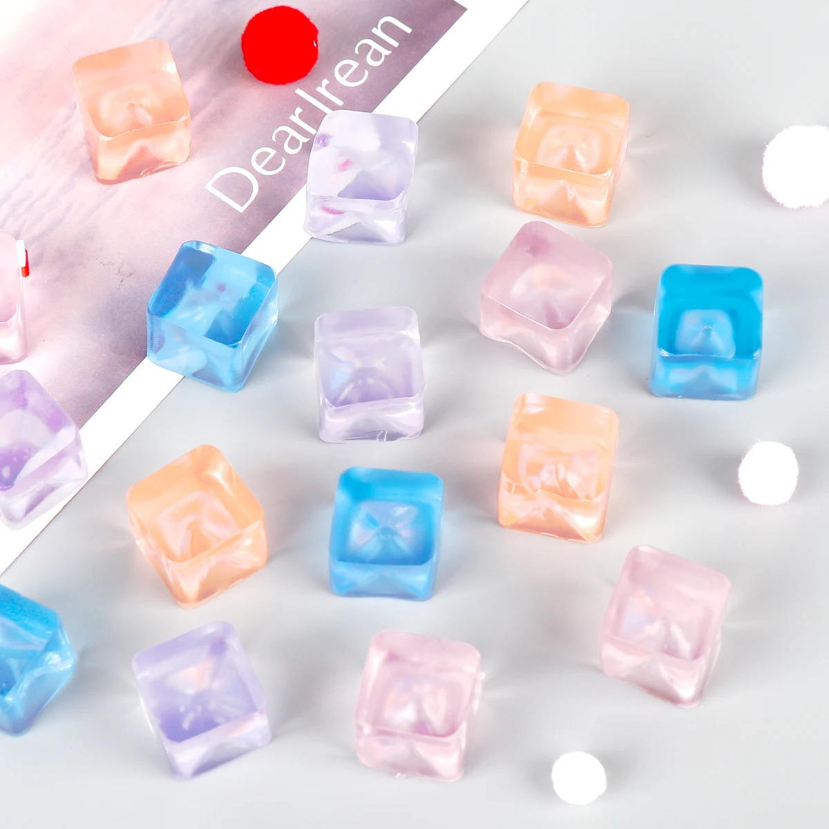 Cubes sensoriels anti-Stress pour adultes/adolescents, TDAH, jouets à presser l'anxiété Squishy, cadeaux de fête, couleurs aléatoires, 25 pièces