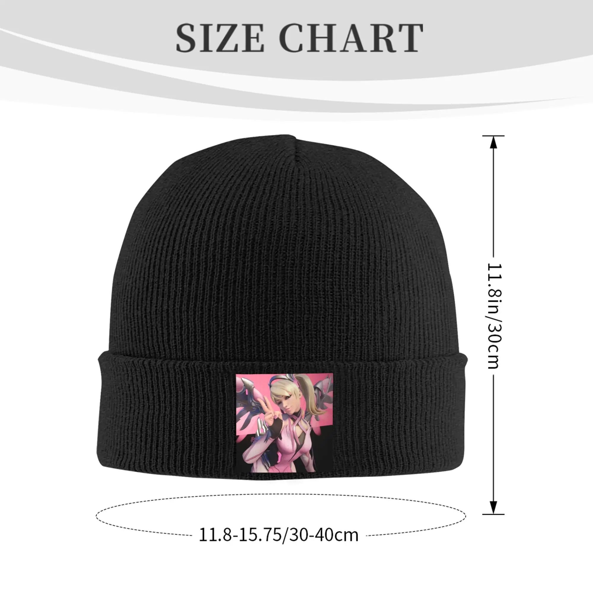 Mercy Knitted Hat Beanie Autumn Winter Hat Warm Unisex  Street Overwatch Game Caps Men Women Gifts,