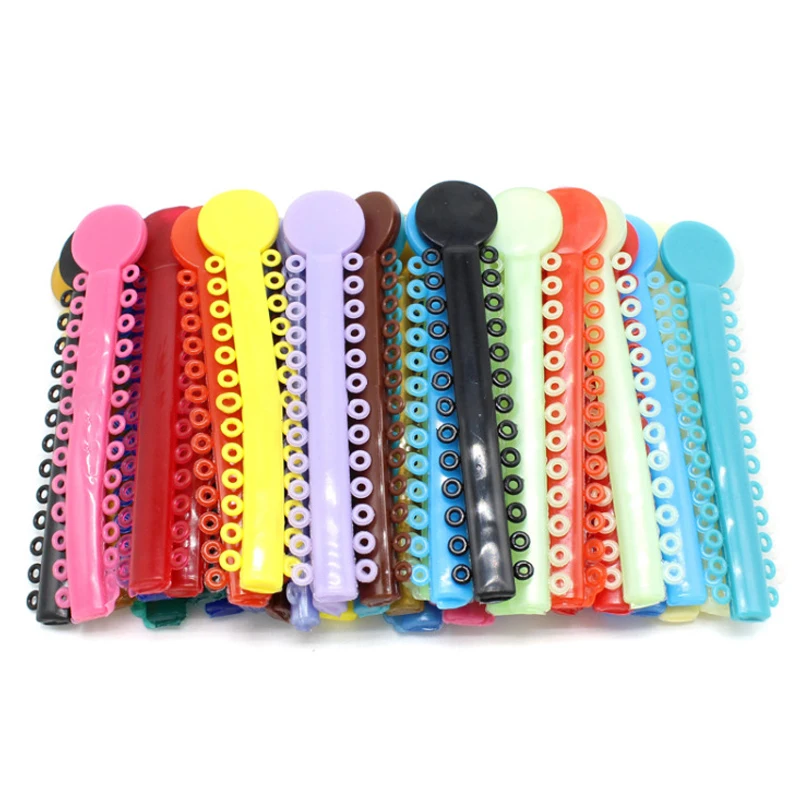 

40pcs/bag Dental Orthodontics Elastic Elastomeric Ligature Ties Dental Ligating Modules /ligature ties Colourful