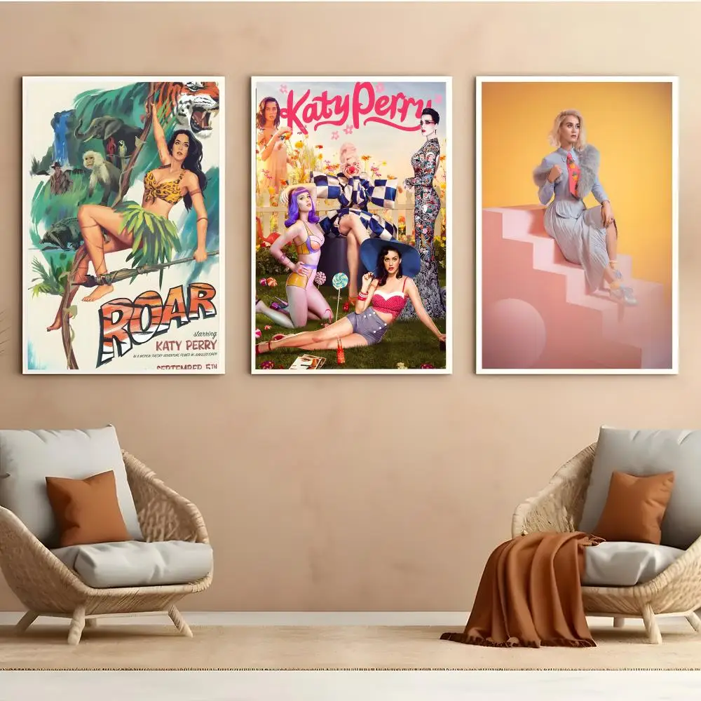 ملصق المغني K-Katy P-Perry HD أنيمي موضوع ساخن المغني/OST/الفيلم مقاوم للماء عصا ذاتية ديكور المنزل #2