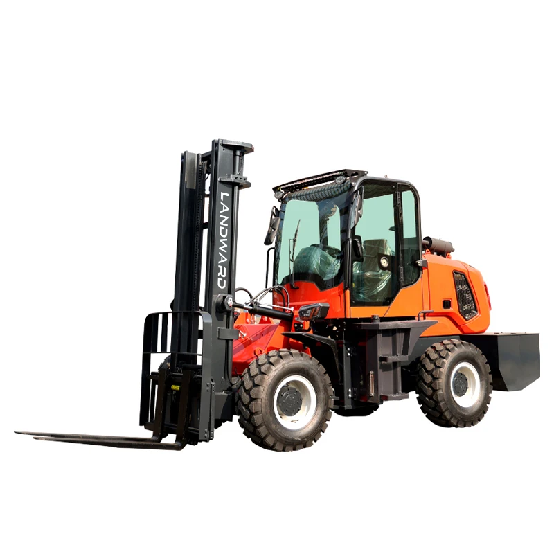 Factory EPA Certificate Diesel 3 Ton Forklift Truck Off-Road Forklift All Terrain Forklift 4x4 Customized For Sale