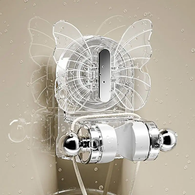 Handheld chuveiro cabeça titular, montagem na parede, ventosa, punho, chuveiro ajustável acessório cabeça, Não-perfuração