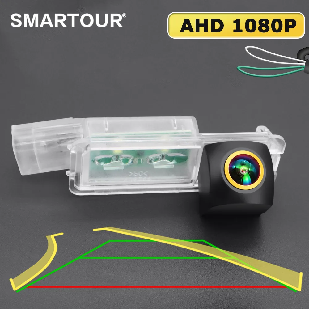 AHD 1080P Fisheye Dynamic Trajectory Car Rear View Wireless Camera For Porsche Macan Panamera Boxster Cayman Cayenne 911 Carrera