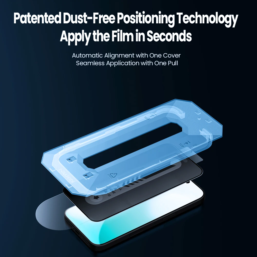 

For iPhone 17 Pro Max / 17 Air Nillkin Tempered Glass Privacy Guardian with Dust-Free Box Full Coverage Screen Protector