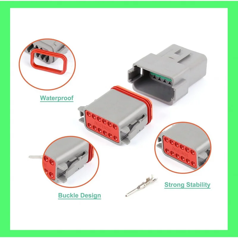 Cross-Border Wholesale 94pcsBoxed DTSeries2-16Pin car connector/Male and female waterproof connector set