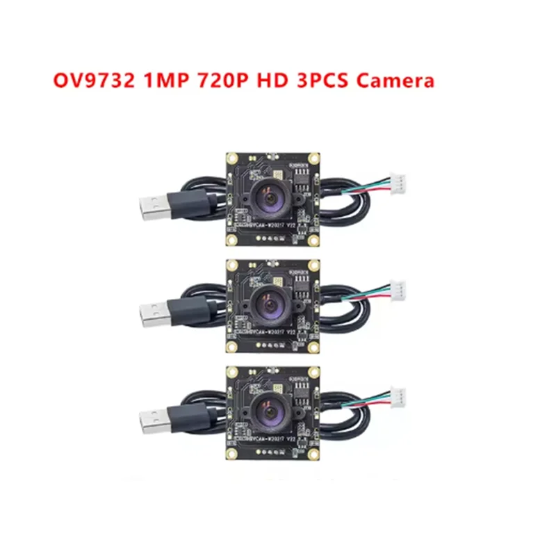 

A68Z Compact OV9732 Модули камеры из 3 комплектов для Autodarts Io, 100 ° Широкий обзор, 1280X720 30 кадров в секунду, размер печатной платы 32X32 мм