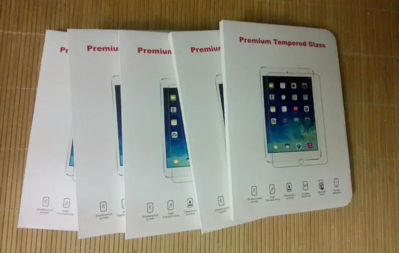 واقي شاشة لجهاز ipad mini 2 0.3 مللي متر نحيف HD 9H زجاج مقسى مضاد للكسر حماية من الشاشة لجهاز ipad mini 123 حزمة البيع بالتجزئة