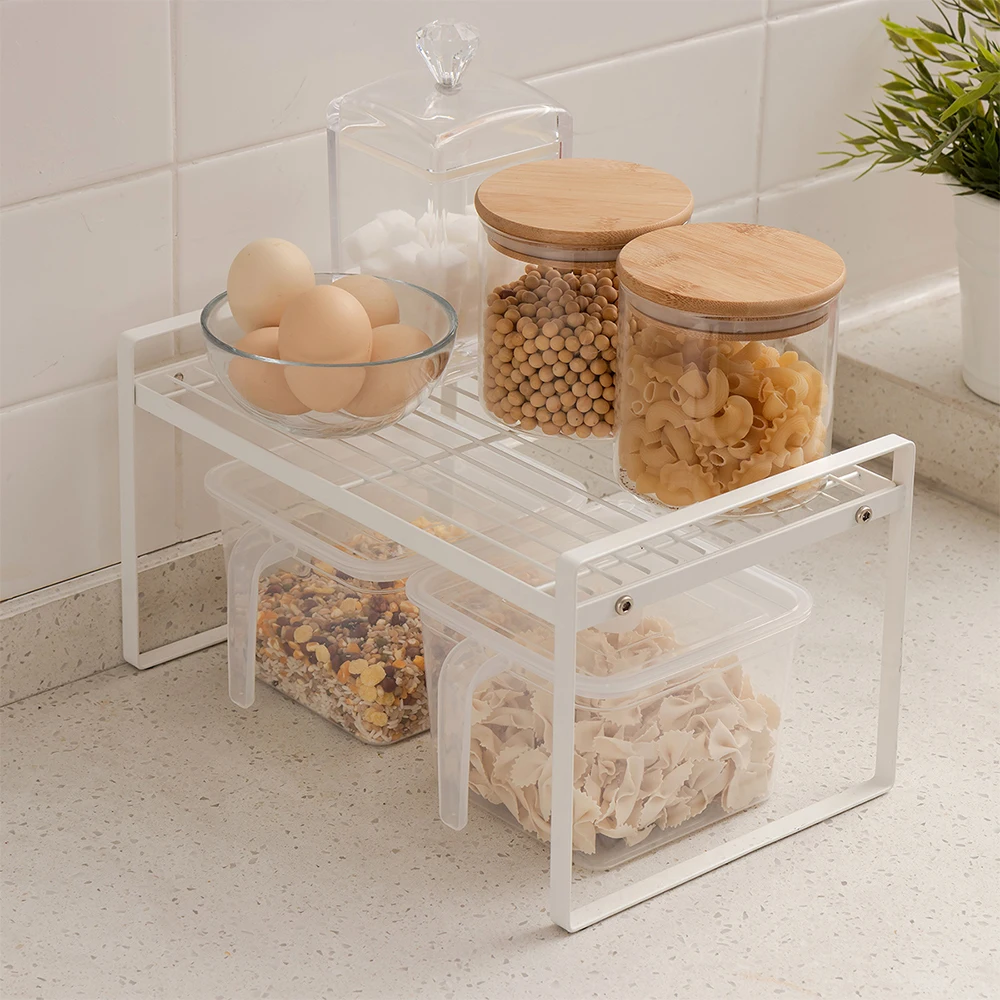 Multi functional desktop storage rack cosmetics storage rack  seasoning rack Applicable to the kitchen, bathroom, garage