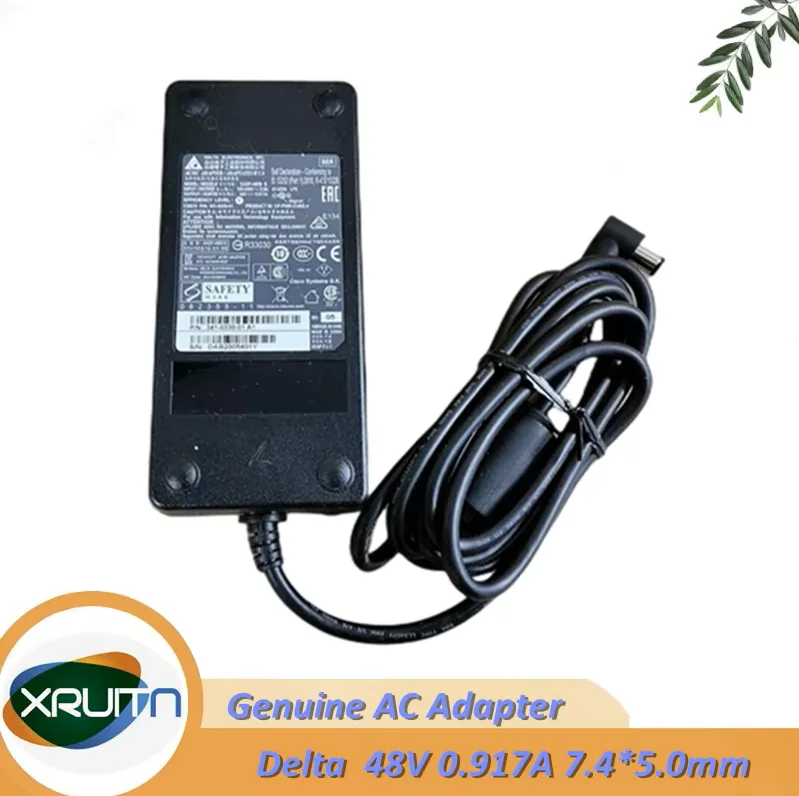 

Оригинальный блок питания Cisco EADP-48EB B, адаптер переменного тока Delta Electronics, 48 В, 0,917 А, зарядное устройство 7,4*5,0 мм, новинка