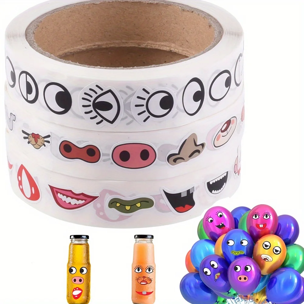 3 لفات ذاتية اللصق على شكل عين الحيوان عيون تذبذب Googly DIY ملصق حرفي للفصول الدراسية المدرسية والحرف اليدوية #1