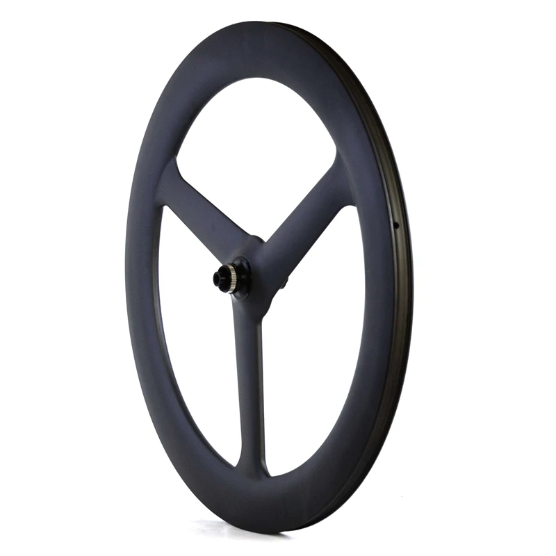 2020 NEW Tri spoke/3 spoke carbon wheel,70mm clincher/tubular for road/Track/Triathlon/TT,tubeless ready wider aero rim