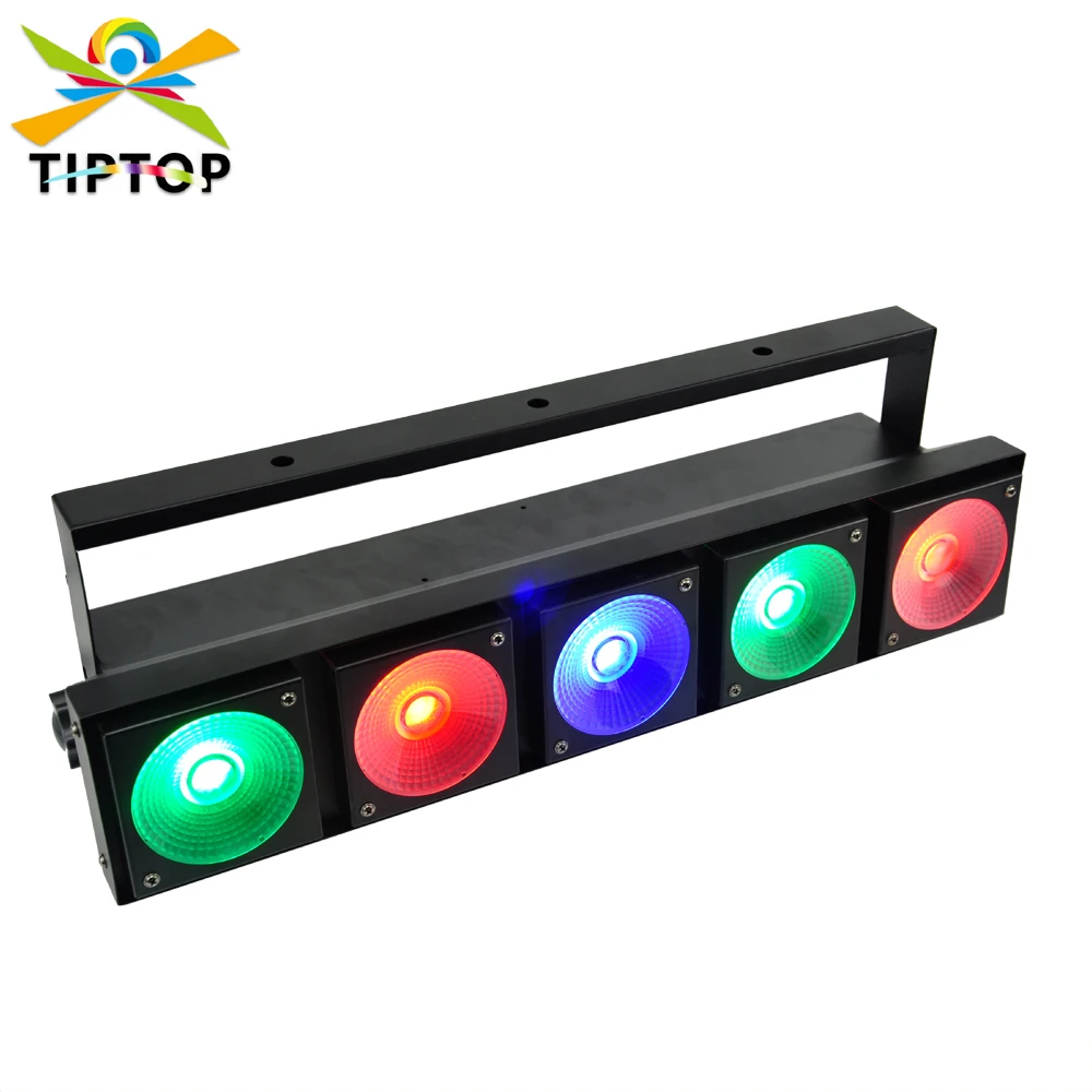 

TIPTOP 5x30W COB RGB 3IN1 Color DMX Stage Led Effect Light COB Matrix Effect Led Pixel Control 3 Color Bar Beam Light TP-E0530