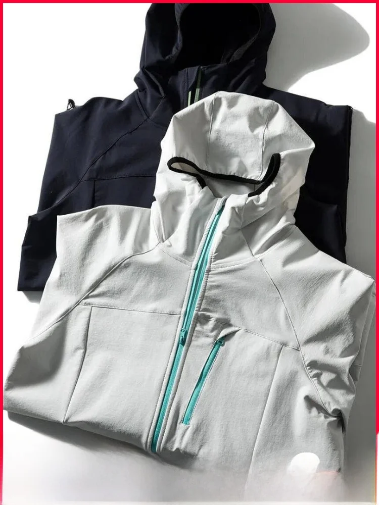 

3D Stereo Tailoring Soft ell Jaet for Men Outdoor Sports ex Spring Autumn Season Windproof Functional Sle Hooded Coat