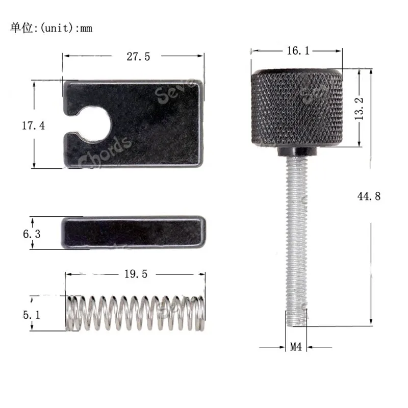 

A Set Of 4 Pcs Headless Bass Guitar Bridge String Saddles Black Guitar Musical Instrument Accessories Parts