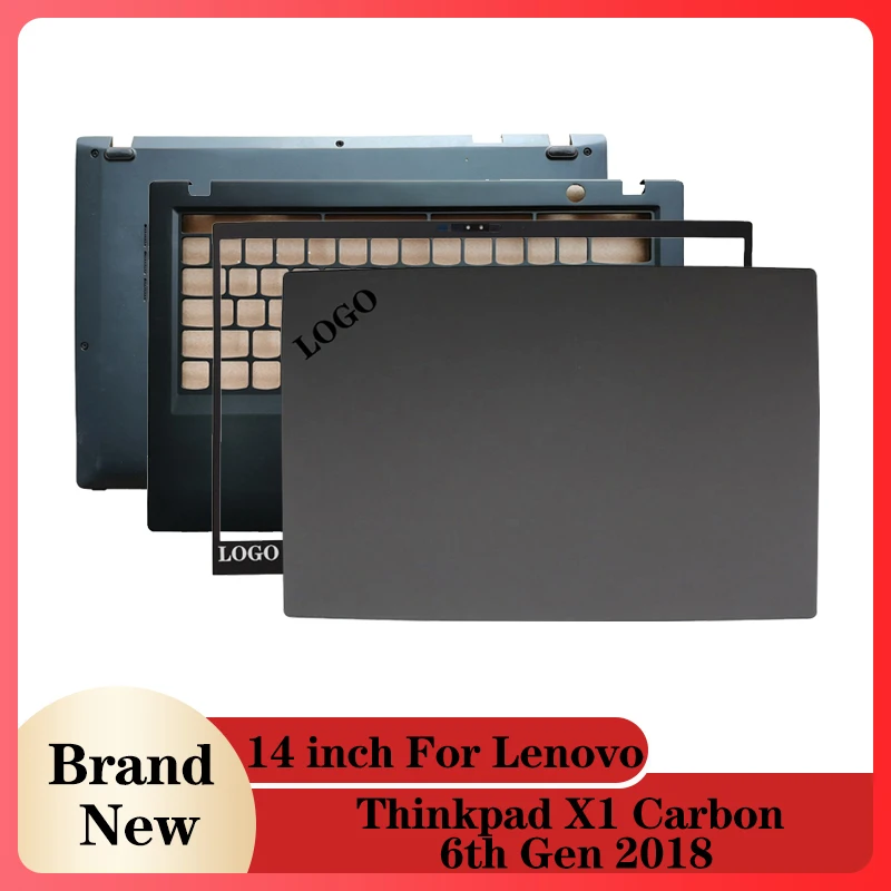 

Новый корпус для ноутбуков Lenovo Thinkpad X1 Carbon 6-го поколения 2018 01YR430, FHD ЖК-дисплей, задняя крышка/Передняя панель/Упор для рук/Нижняя крышка