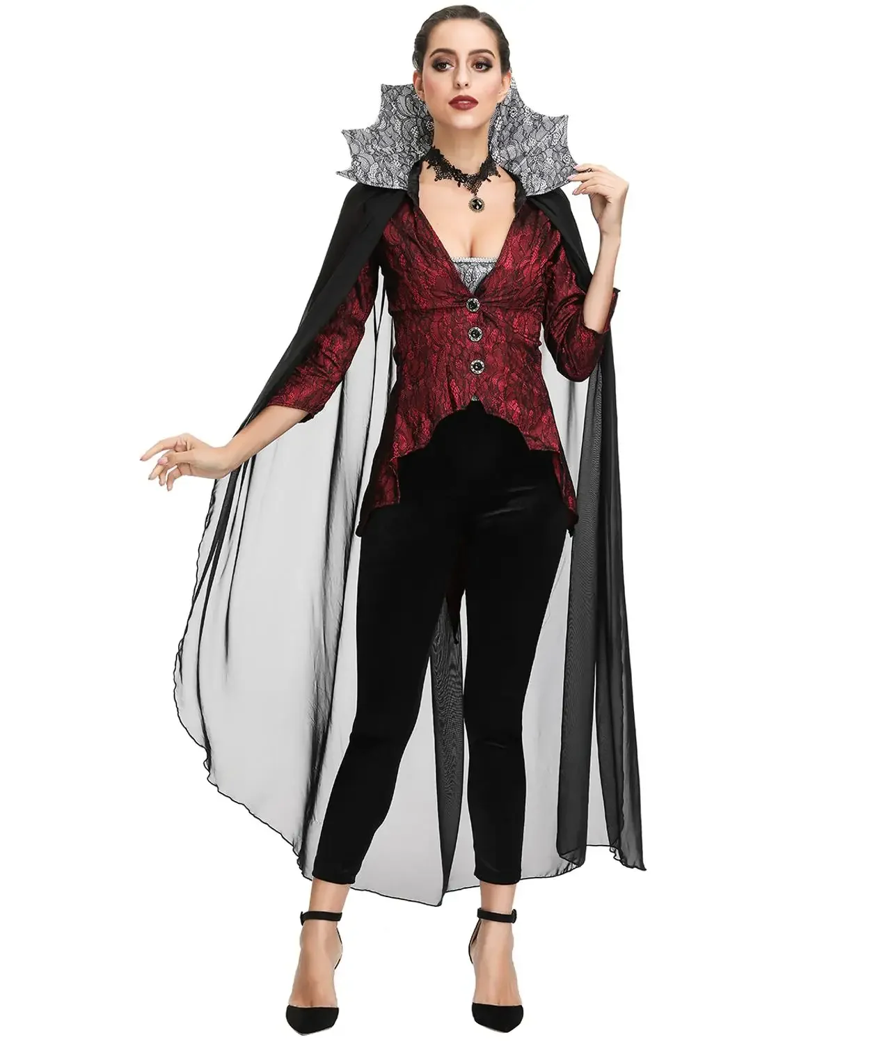 Halloween Scary Bloody Cosplay Vampire Adult Gothic Queen Carnival Costume