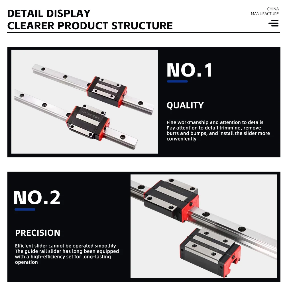 1pc 20mm Platz Linear Schiene HR20 HGR20 Lange 3000mm 3200mm 3500mm 4000mm linearführungen Docking/Gelenk Für CNC Teile 3D Drucker – Detail 5