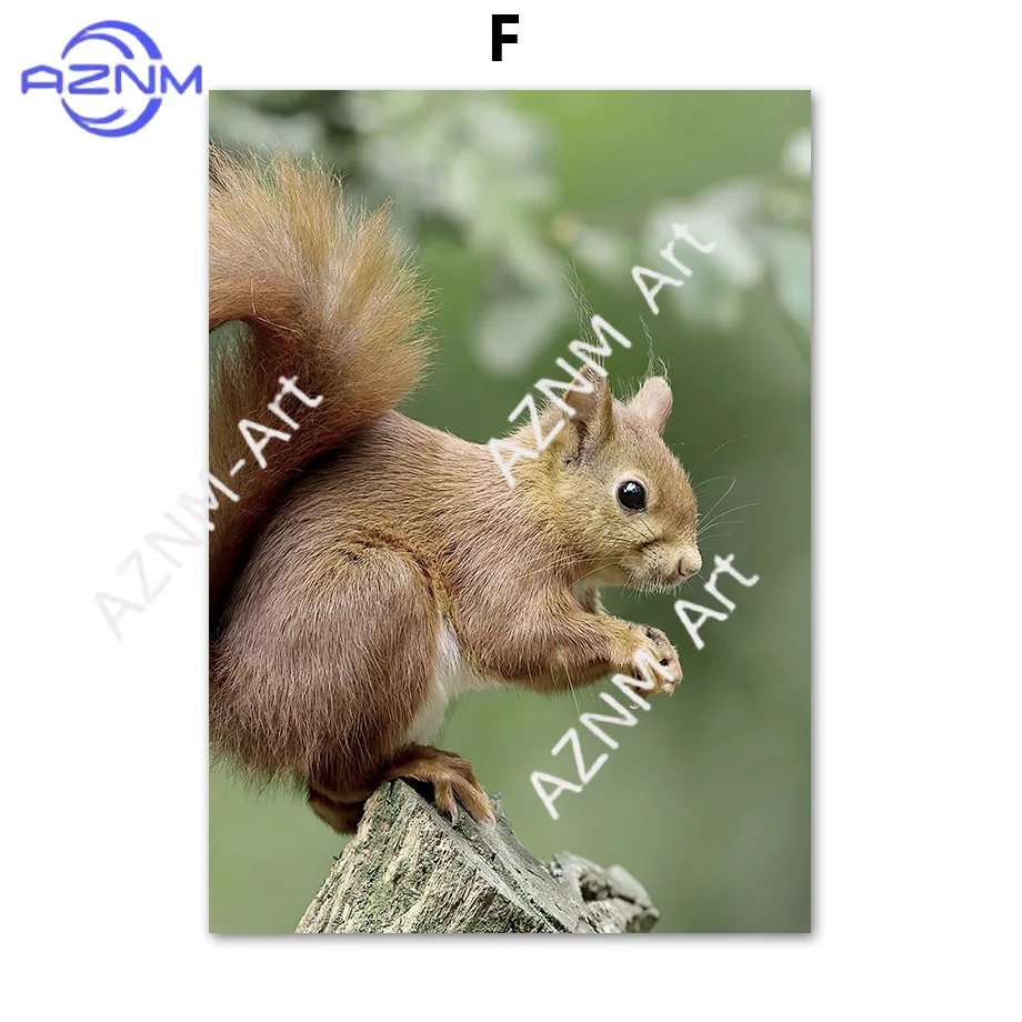 1Pc/6Pcs Nature Forest Lake Deer Fox Dandelion Train Flower Posters Prints Canvas Painting Wall Art For Living Room Home Decor