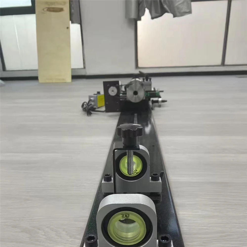 Mini 220V Manual Lathe Horizontal Turning Center Multifunctional Pool Cue Snooker Repair Machine with Core Motor Condition New