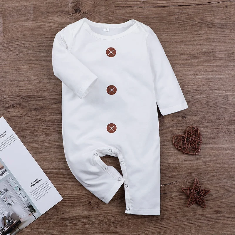 

Baby Boy Newborn Romper 0-24Months Plain Onesies Long Sleeve Jumpsuit Toddler Infant Clothes