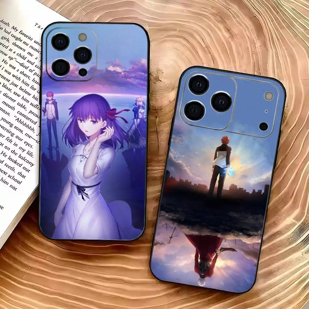 Чехол для телефона Clash With Future Self Fatestay night UBW для iPhone 17, 16, 15, 14, 13, 12, 11 Pro Max, 16 Plus, XS, мягкий черный чехол