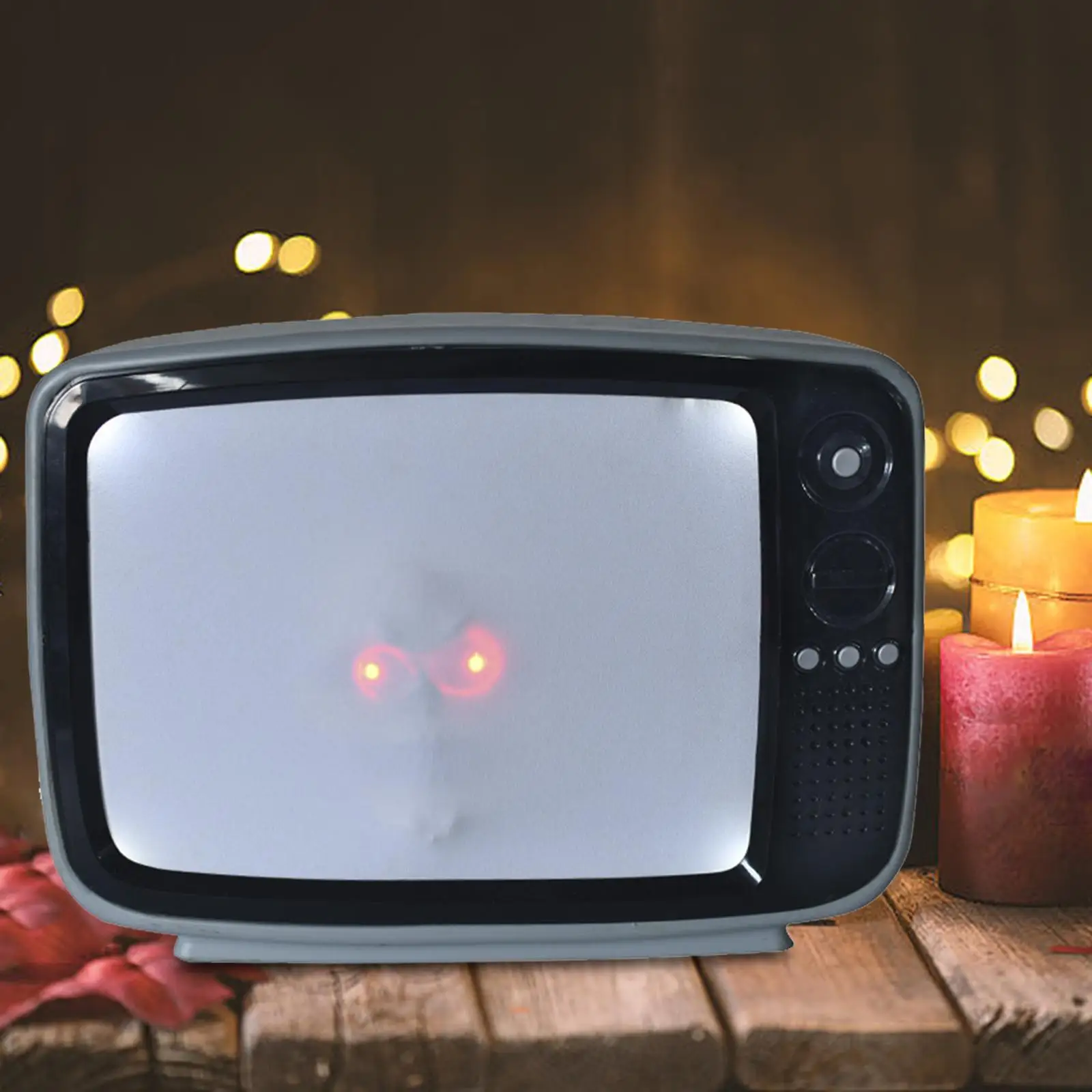 Halloween Lighted Musical TV Halloween Prank Props for House Home Cabinets