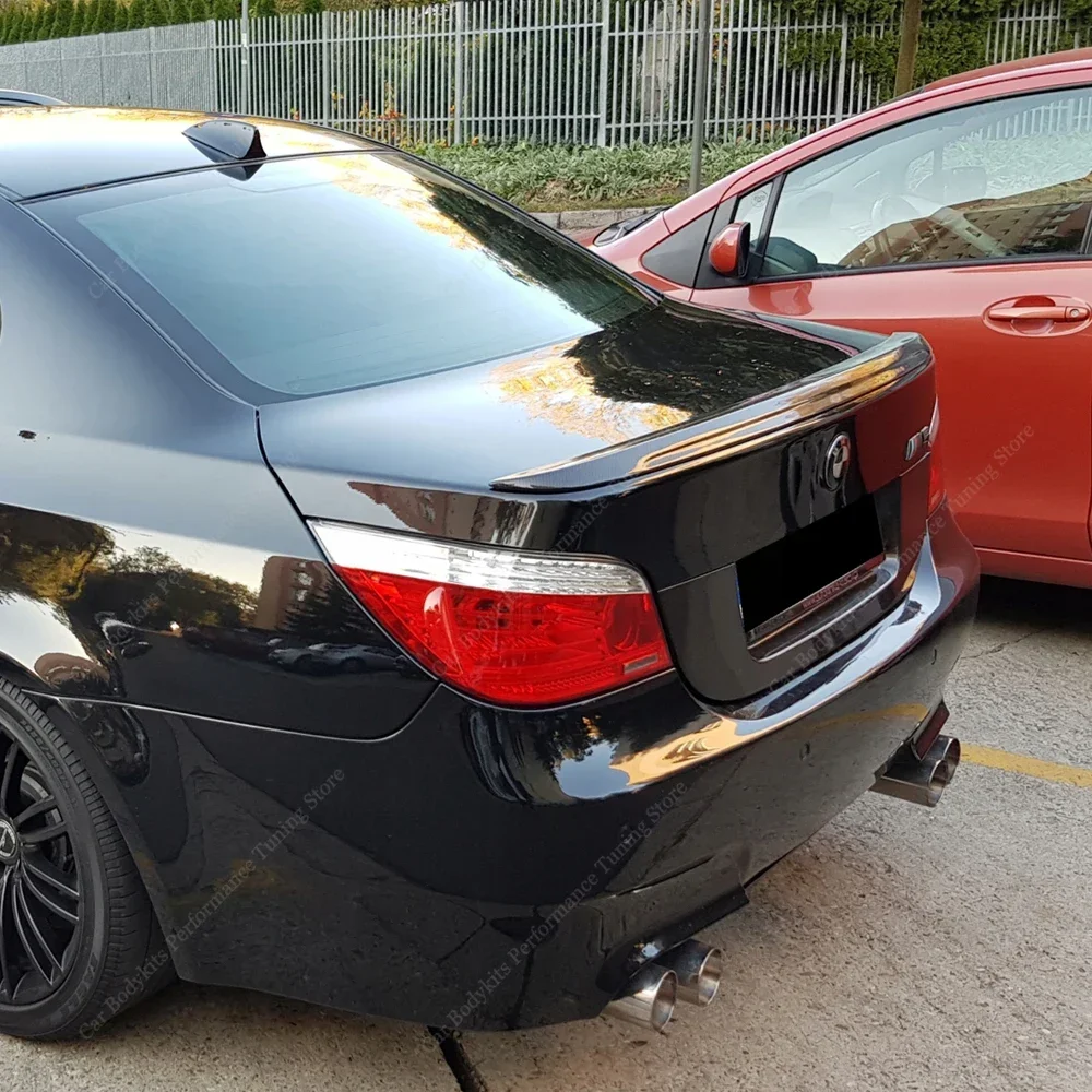 MP Style Carbon Look Spoiler For BMW E60 5 Series 520i 520d 530i 530d 535i M5 Rear Trunk Tail Wing Bodykits Tuning 2003-2010