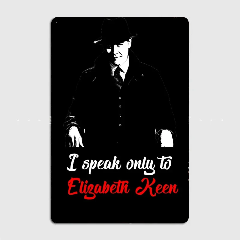 

I Speak only to ELOGABETN KEEN Metal Tin Sign Truck Indoor and Outdoor Home Bar Coffee Kitchen Wall Decoration