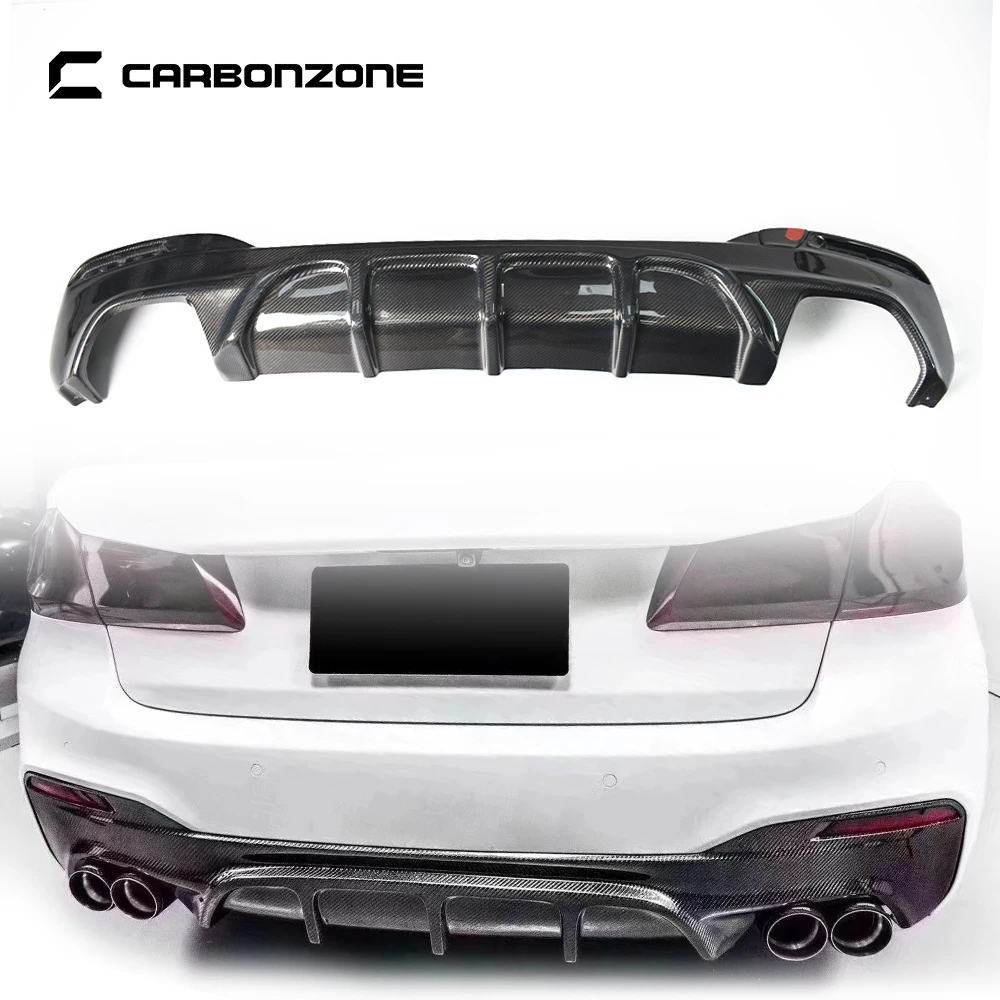 

Carbon Fiber Rear Bumper Diffuser for BMW 5 Series G30 FD Style Trunk Lip Splitter Protective Auto Parts