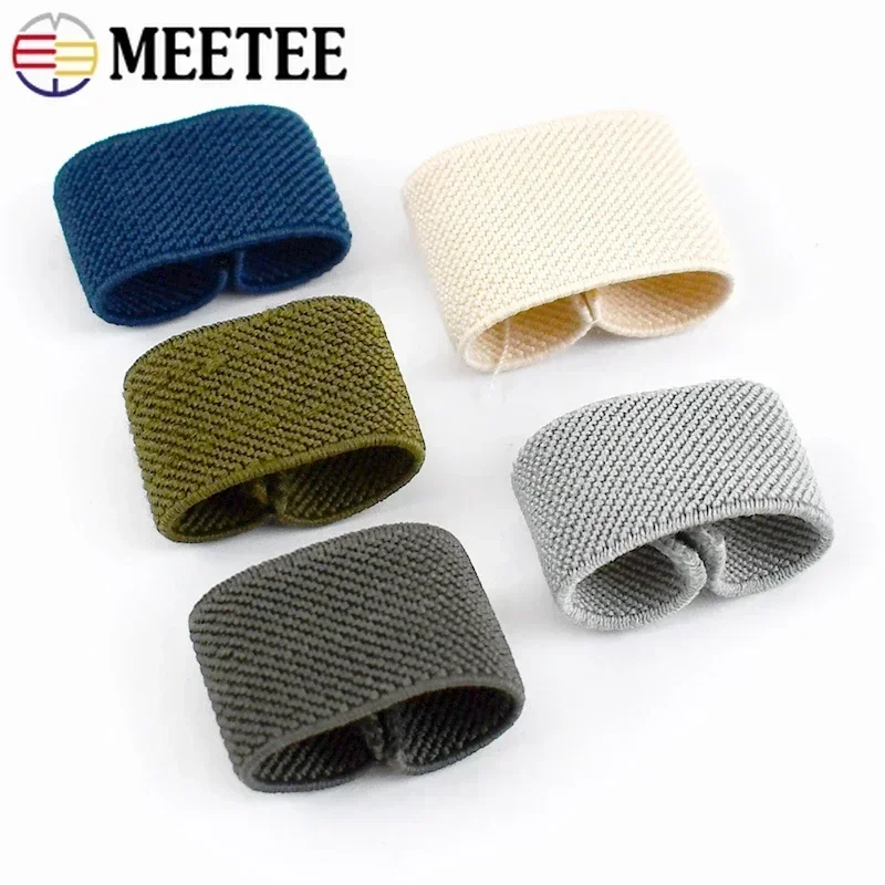 50/100/200Pcs Elastic Belt Loop Keepers Nylon Webbing Strap Rings Waistband Tail Holder Leather Belt DIY Sewing Trim Accessories