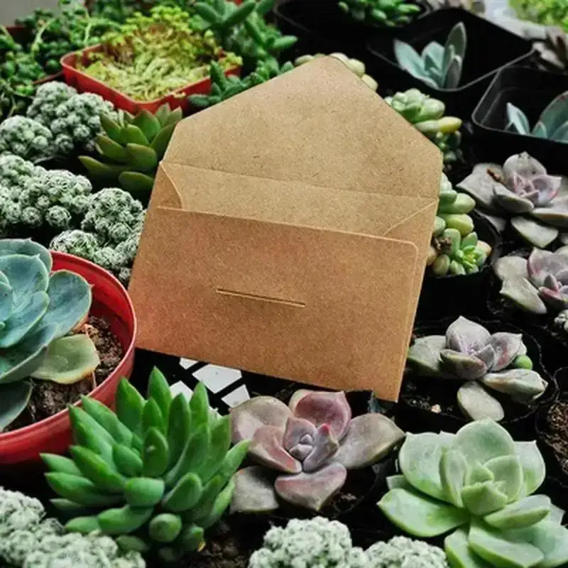 20 Stück klassische leere Mini-Umschläge aus Kraftpapier, Hochzeitseinladung, Geschenk, Dankeskarte, Postkarten, prägnante Party-Suche-Karten