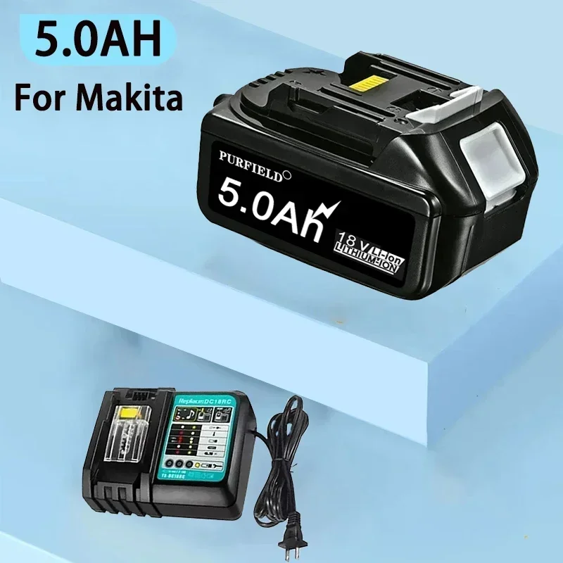 5.0AH BL1850 For Makita 18V Battery Rechargeable Battery Lithium-ion Cell Suitable For Makita Power Tool BL1860 BL1830 LXT400