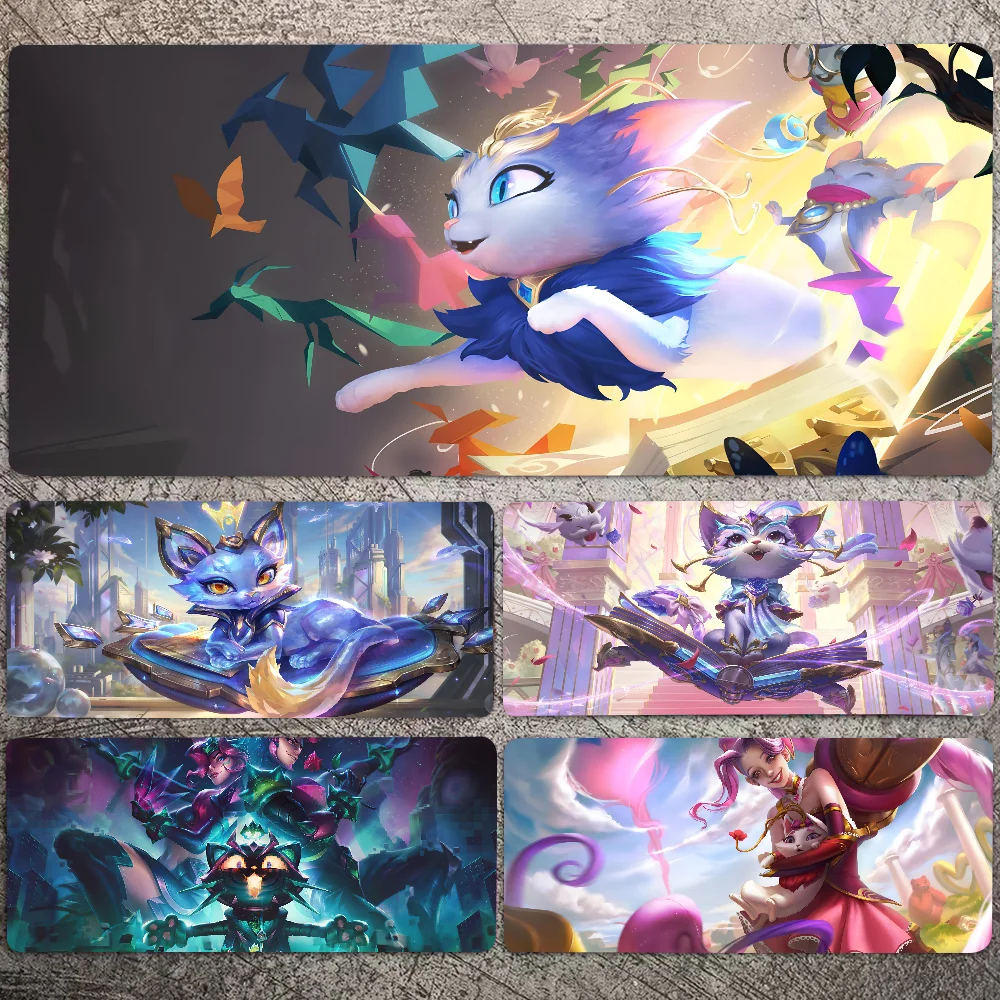

EPC Yuumi LOL non-slip mouse pad suitable for office computers laptops e-sports game desk mats XXL Keyboard
