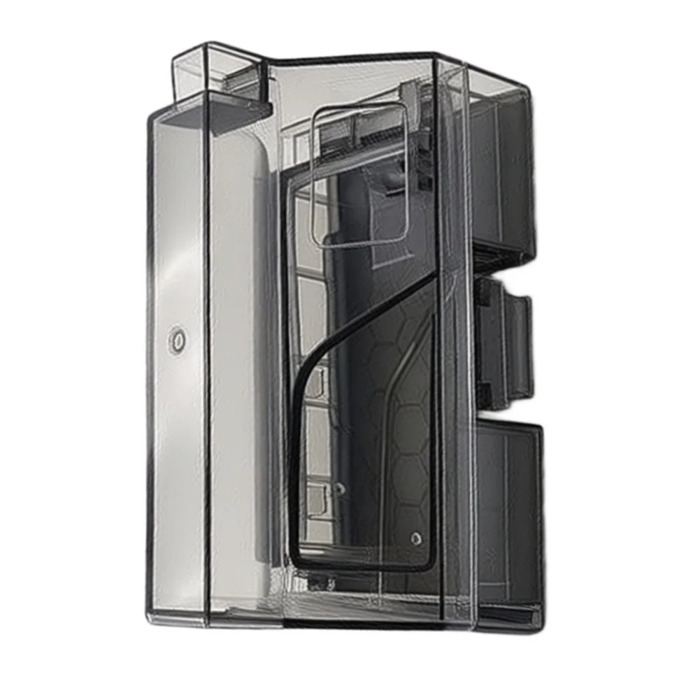 Transparent Dustbin Accessory for Dreame S60PRO Robot Vacuum 14x7x7 cm Plastic Bin One Click Emptying Smooth Interior