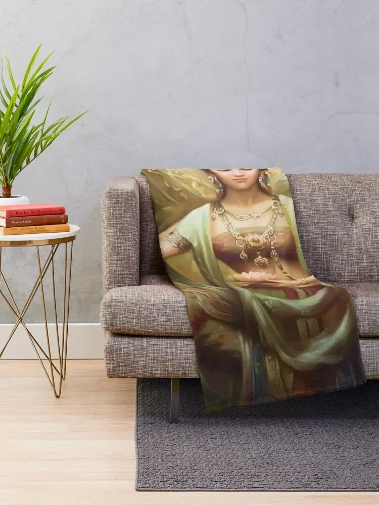 Quan Yin, The Mother and Goddess of Compassion Throw Blanket Blankets For Sofas Loose Plaid Blankets