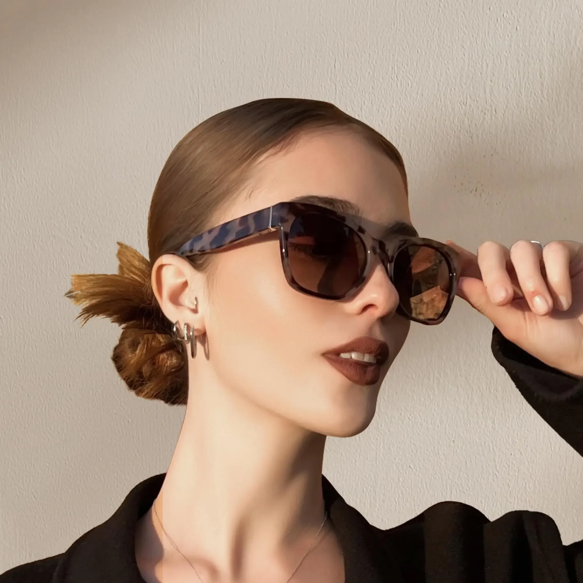 

BLUEMOKY Cateye женские поляризационные солнцезащитные очки для больших солнцезащитных очков UV400 защита ретро оттенки дизайнерский стиль