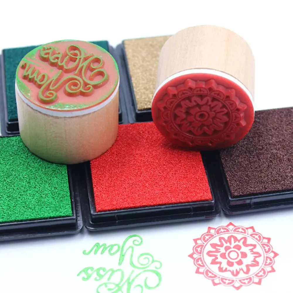 Office & School Supplies Scrapbooking Multi-color Sponge Square Ink Pad Stamp Pads Fingerprint Inkpad