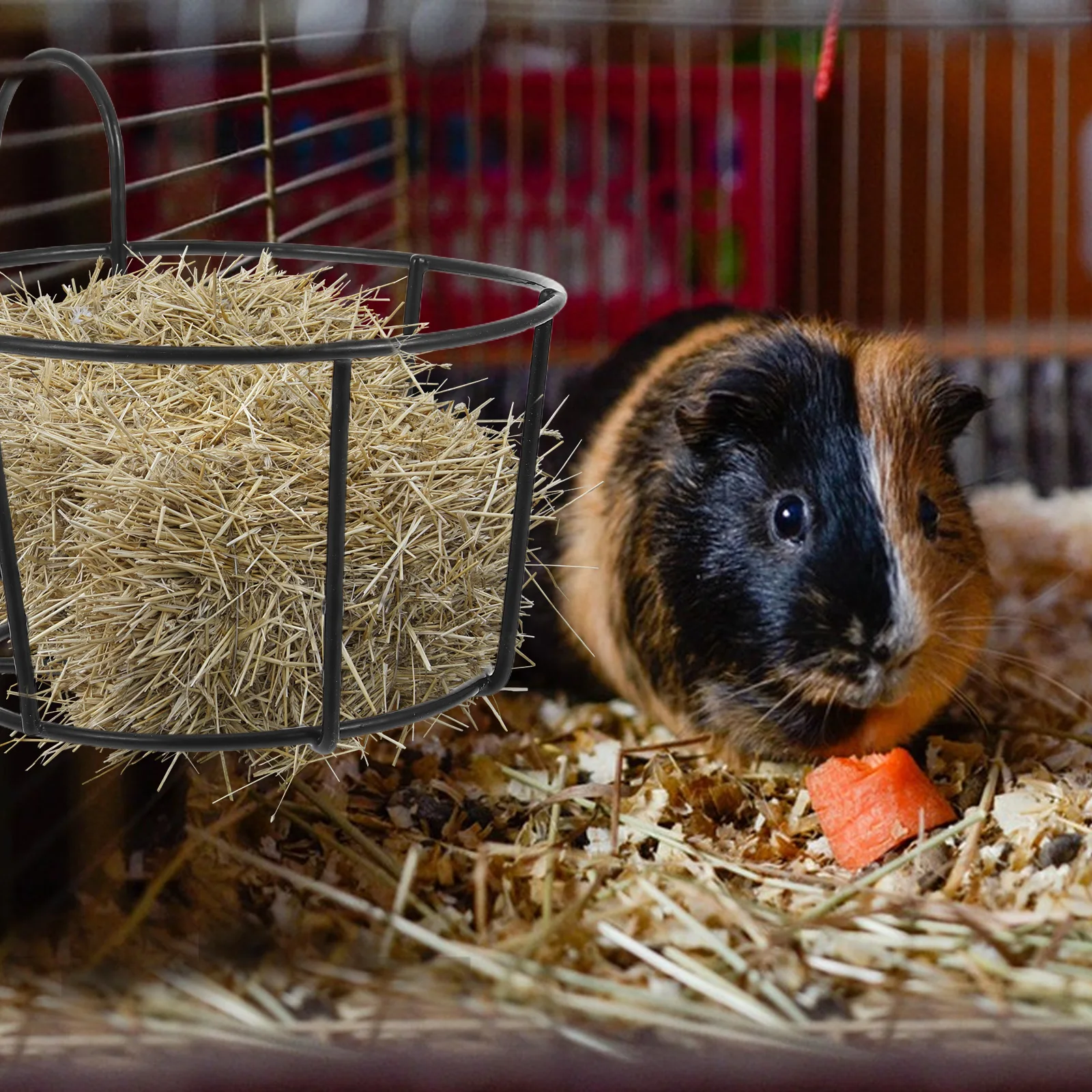 

Rabbit Hay Feeder Container Multifunctional Rack for Guinea Pigs Food Pet Holder Rabbits Detachable Cages Racks