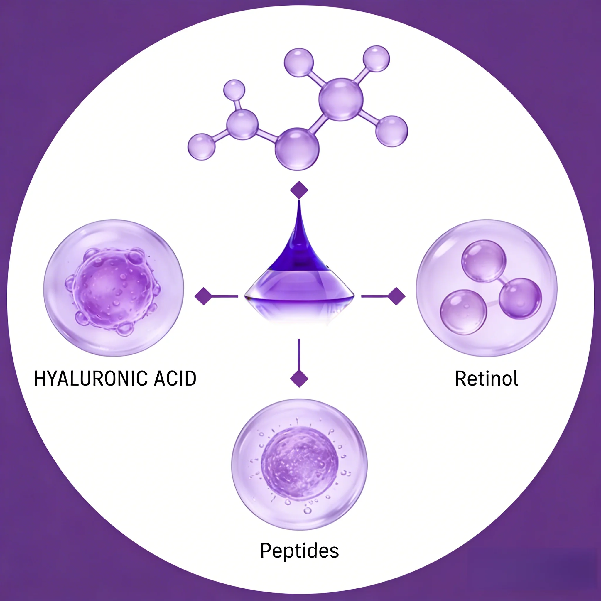Patches para Olhos com Ácido Hialurônico e Retinol, Peptídeos Firmadores para Reparação da Pele, para Área dos Olhos, Testa e Linhas de Expressão, 1 P